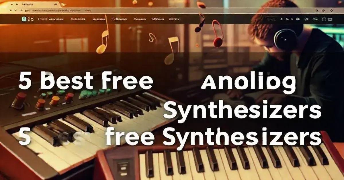 5 melhores sintetizadores analógicos gratuitos