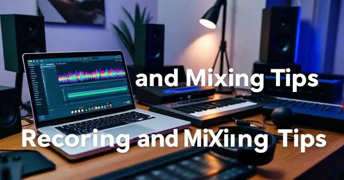 Dicas de Gravação e Mixagem
