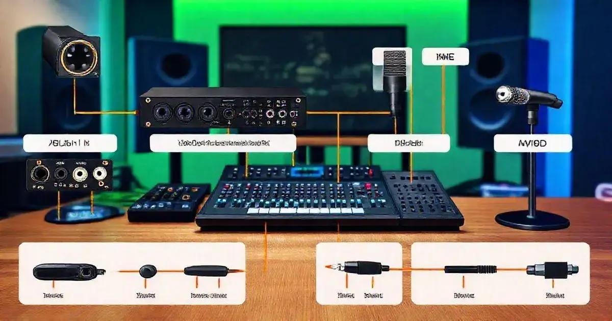 Tipos de Conexões de Equipamentos de Áudio